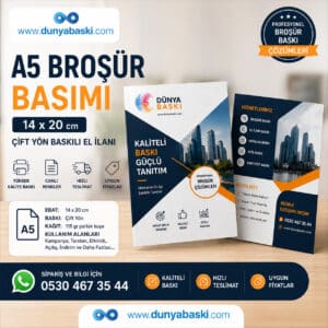 a5 broşür basımı