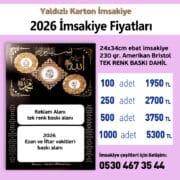 yaldzılı imsakiye basımı